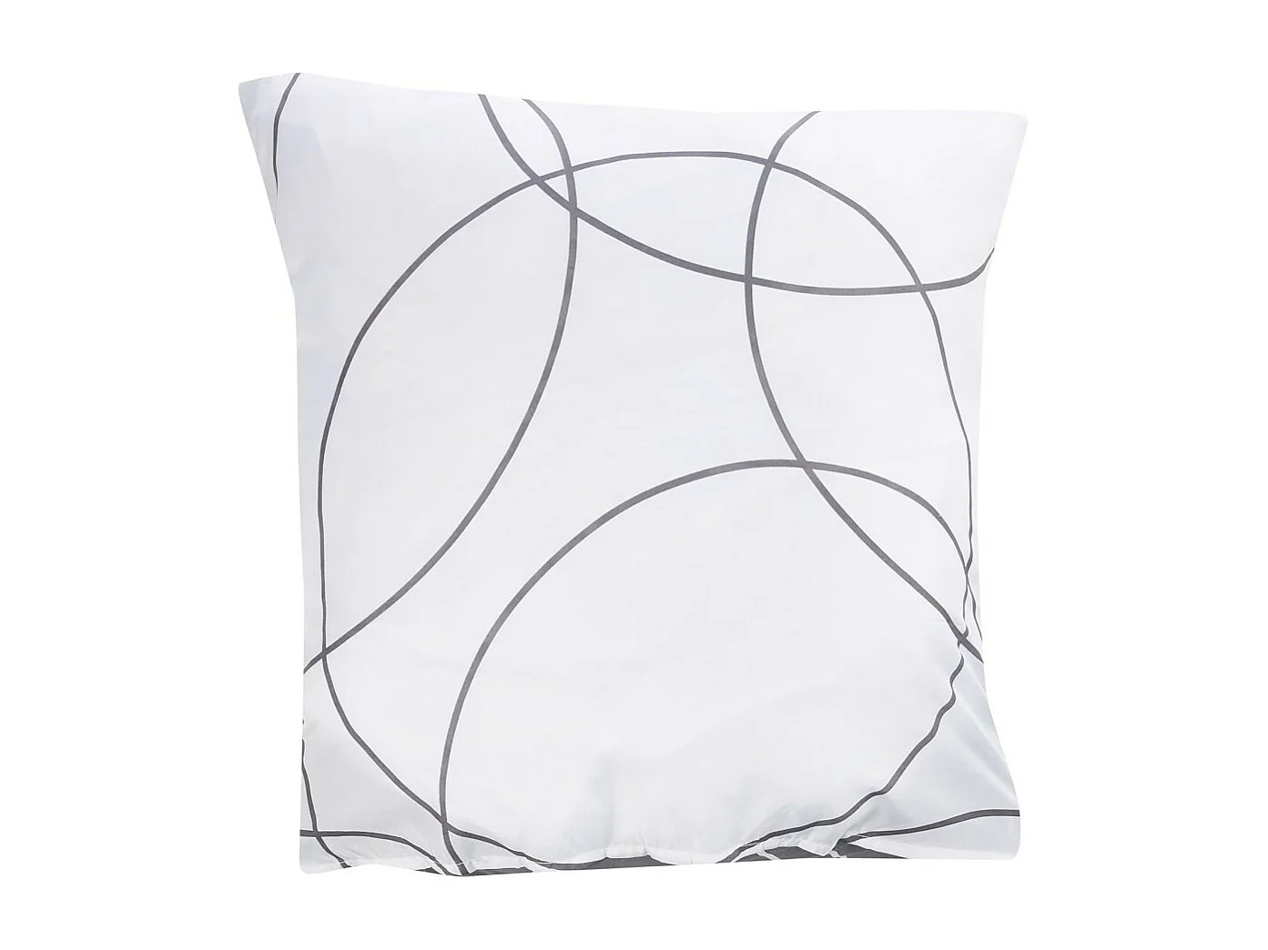 Bettwäsche-Set 3-teilig "Elton" 240x220cm Grau Wendbar - Polyester - Oeko-tex - 2 Personen