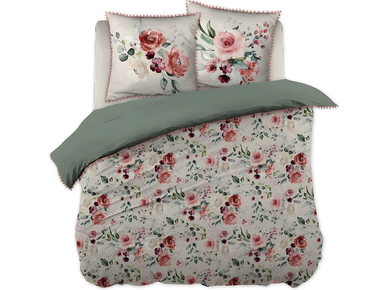 Parure Housse de couette 240 x 220 cm Jardin Anglais