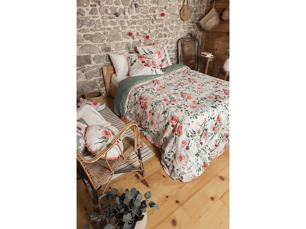 Parure Housse de couette 240 x 220 cm Jardin Anglais