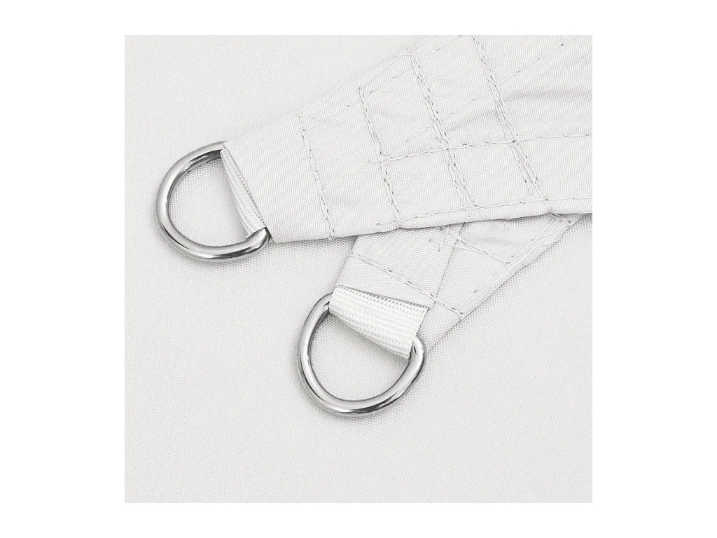 Toldo de vela poliéster oxford 100% blanco 7x5x5 m