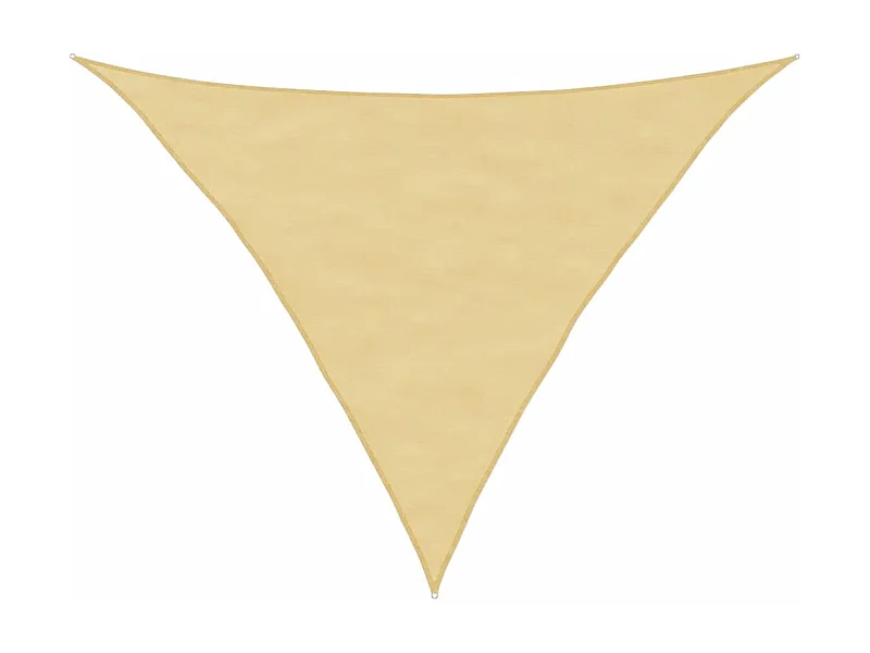 Toldo de vela poliéster oxford 100% arena 3,5x3,5x4,9 m