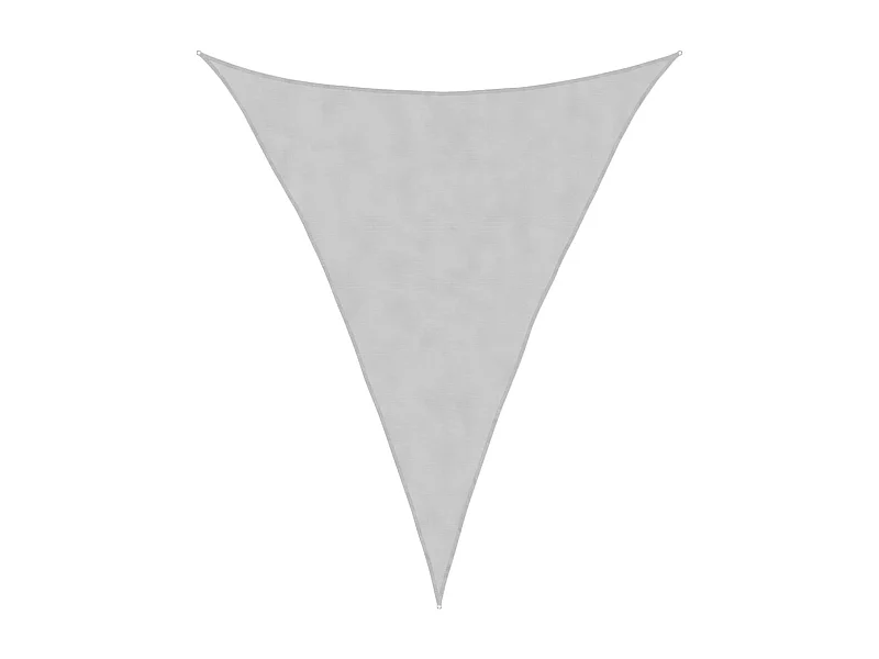 Toldo de vela poliéster oxford 100% gris claro 5x6x6 m