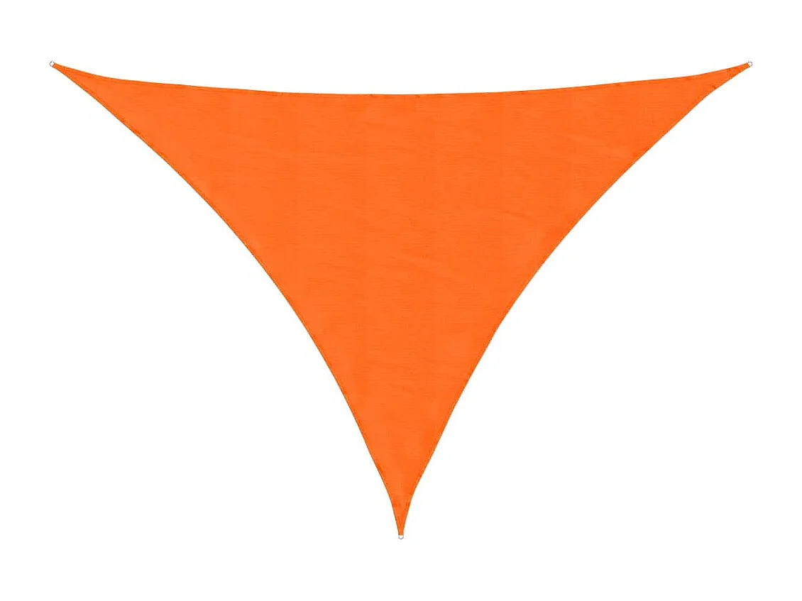 Toldo de vela triangular tela Oxford naranja 3x3x4,24 m