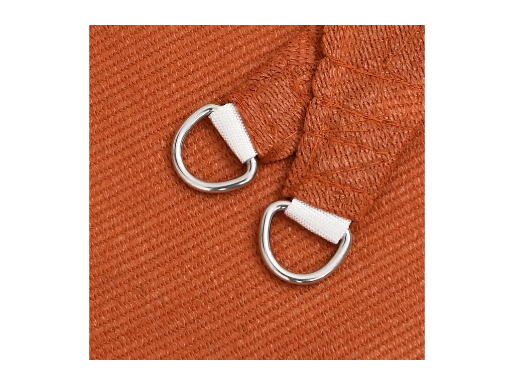 Para-sol Estilo Vela Retangular 3x6m em PEAD Laranja para Proteção Solar