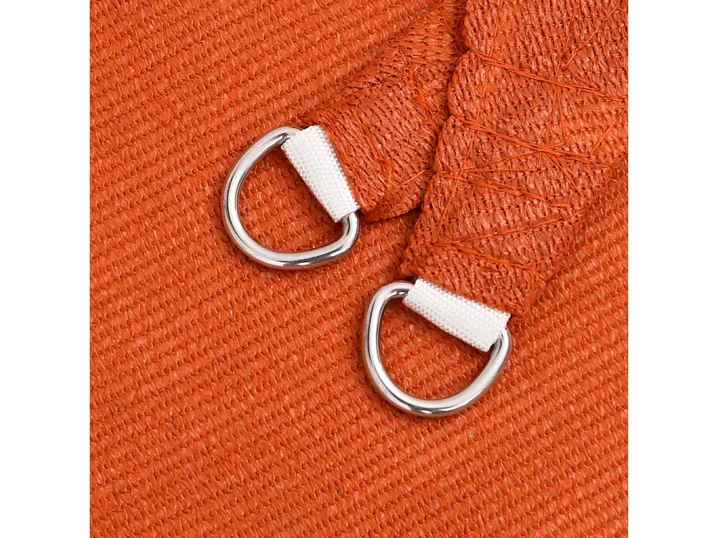 Toldo de vela trapecio HDPE naranja 160 g/m² 4/5x3 m