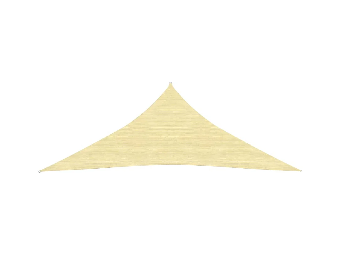 Sonnensegel HDPE Dreieckig 5x5x5 m Beige