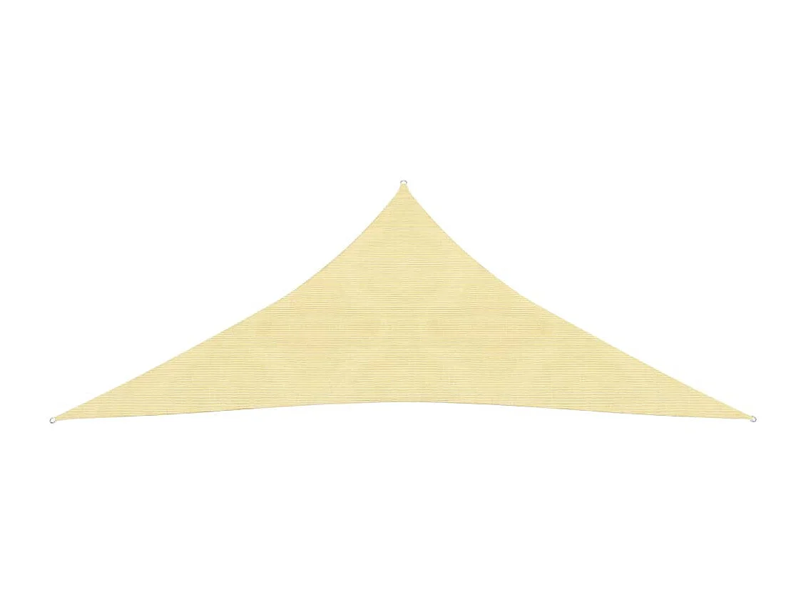 Sonnensegel HDPE Dreieckig 5x5x5 m Beige