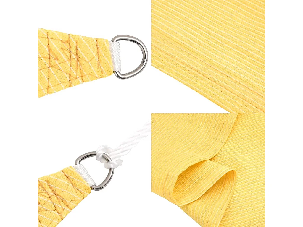 Sonnensegel HDPE Dreieckig 5x5x5 m Beige