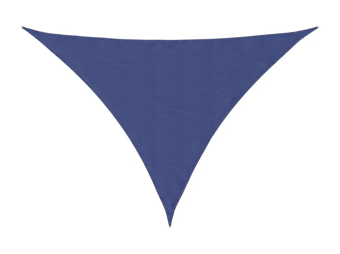 Toldo de vela triangular tela Oxford azul 3x4x4 m
