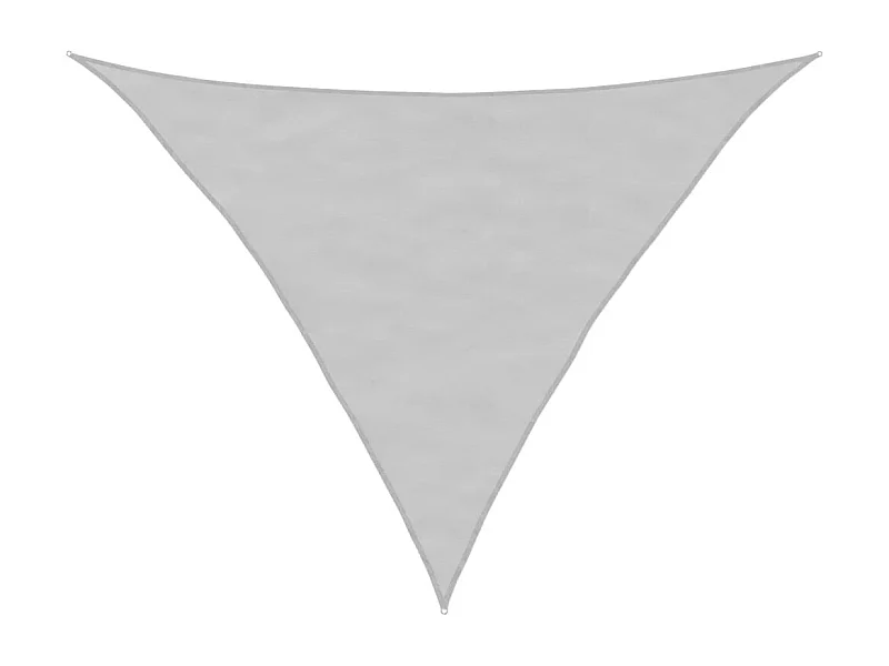 Toldo de vela poliéster oxford 100% gris claro 3x3x4,24 m