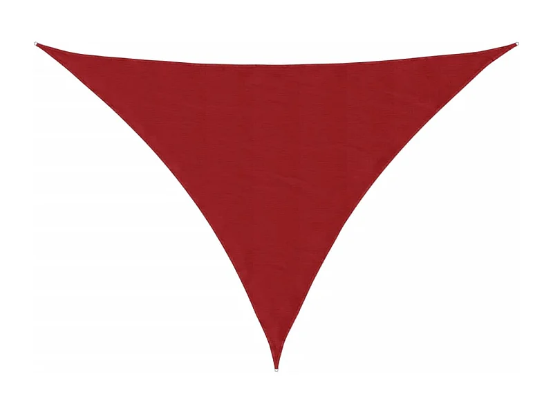 Toldo de vela triangular tela Oxford rojo 5x6x6 m