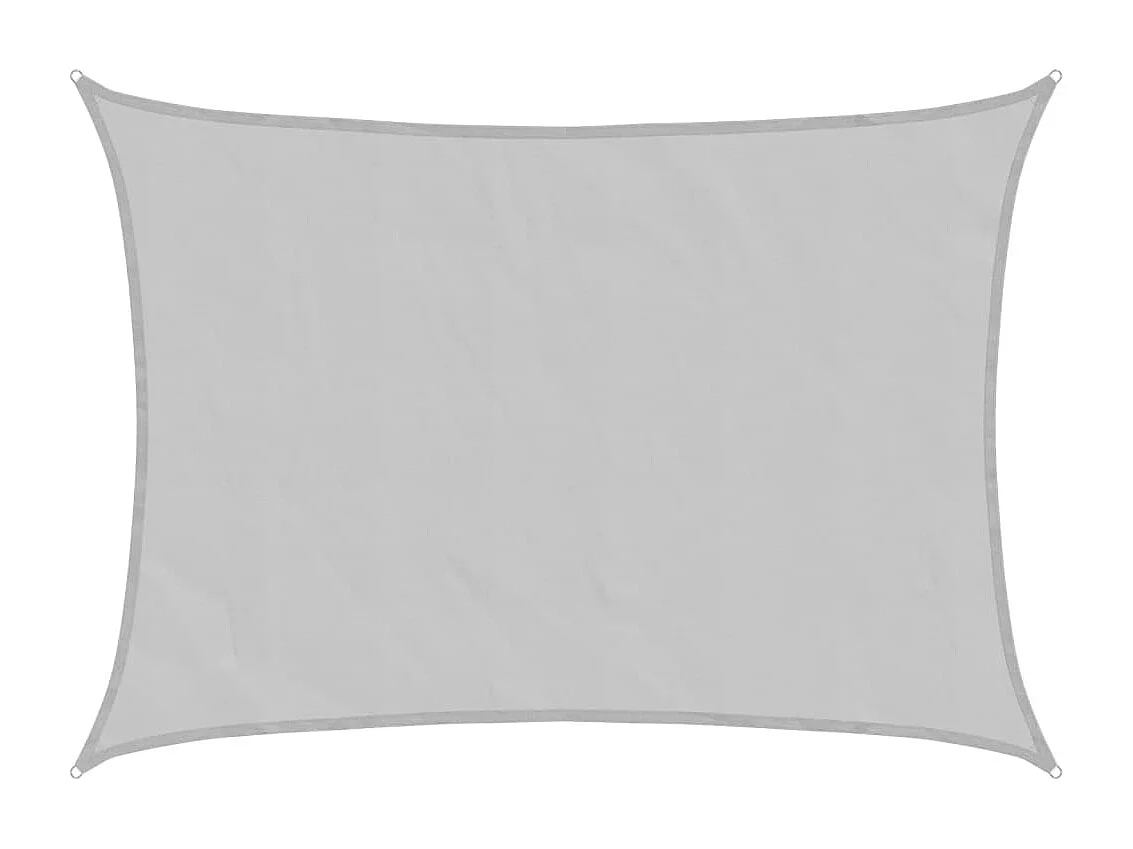 Toldo de vela poliéster oxford 100% gris claro 8x6 m