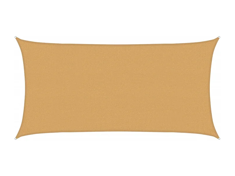 Toldo de vela rectangular HDPE arena 160 g/m² 2,5x4,5 m