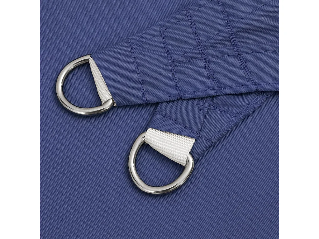 Toldo de vela triangular tela Oxford azul 3x3x4,24 m