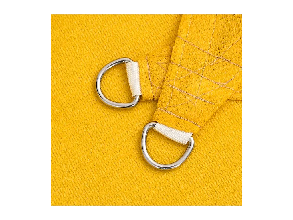 Toldo de vela trapecio HDPE amarillo 160 g/m² 4/5x3 m