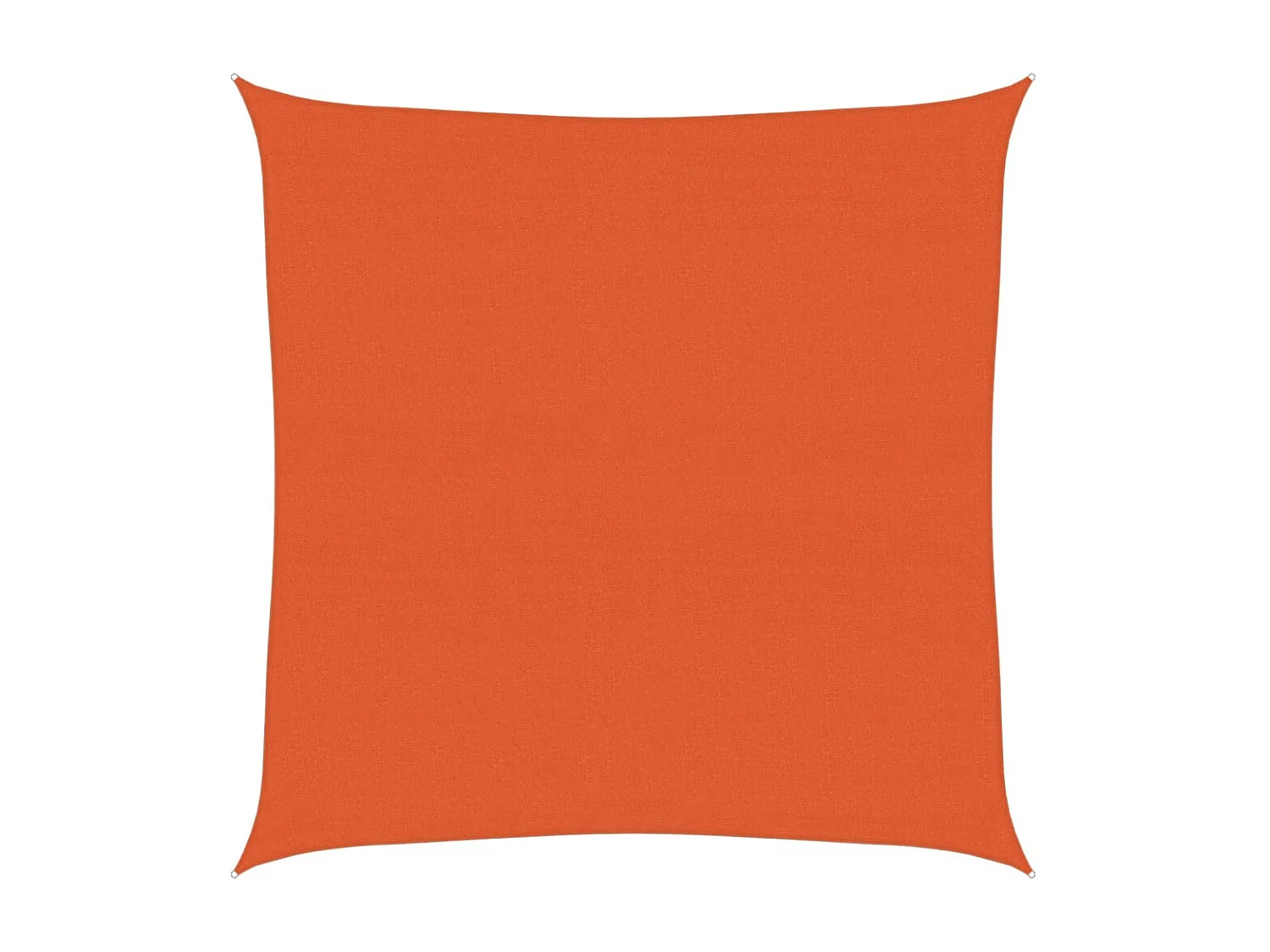 Toldo de vela cuadrado HDPE naranja 160 g/m² 7x7 m