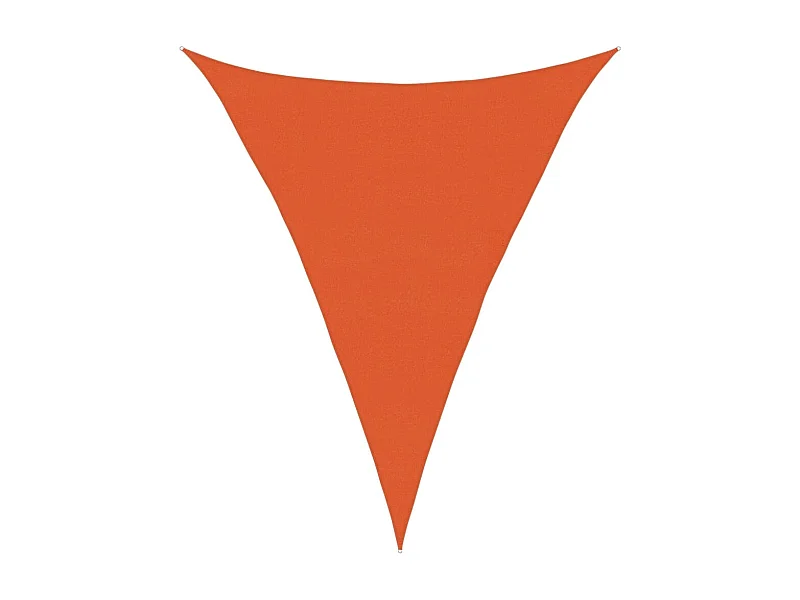 Toldo de vela HDPE naranja 160 g/m² 4x5x5 m