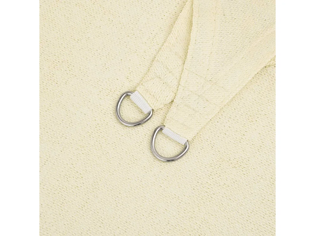 Sonnensegel HDPE Quadratisch 3,6x3,6 m Creme