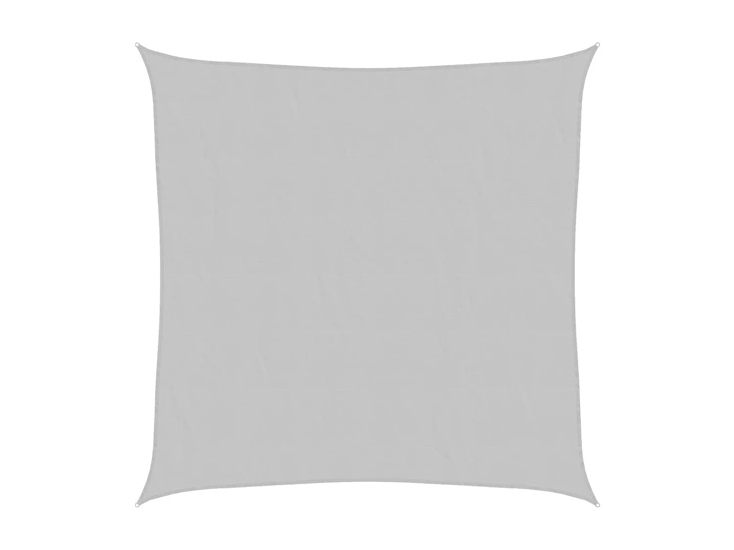 Toldo de vela poliéster oxford 100% gris claro 3x3 m
