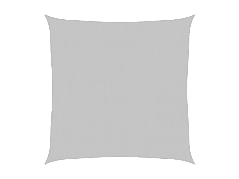 Toldo de vela poliéster oxford 100% gris claro 3x3 m