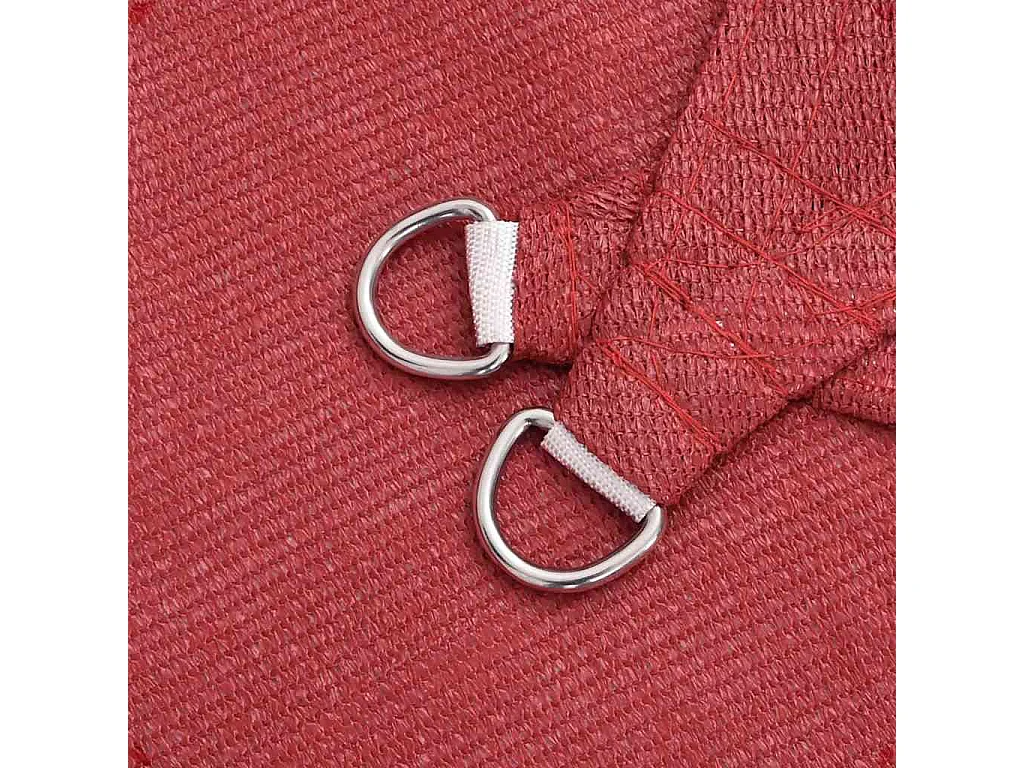 Toldo de vela rojo HDPE 160 g/m² 4/5x4 m