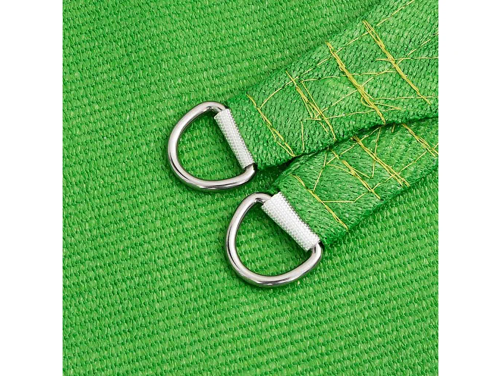 Para-Sol Estilo Vela Trapézio 4x4m em PEAD Verde-Claro para Proteção Solar