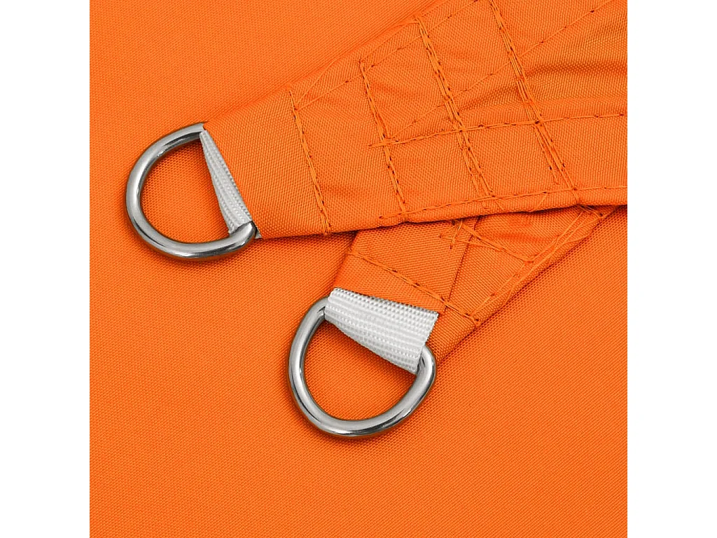 Toldo de vela triangular tela Oxford naranja 2,5x2,5x3,5 m