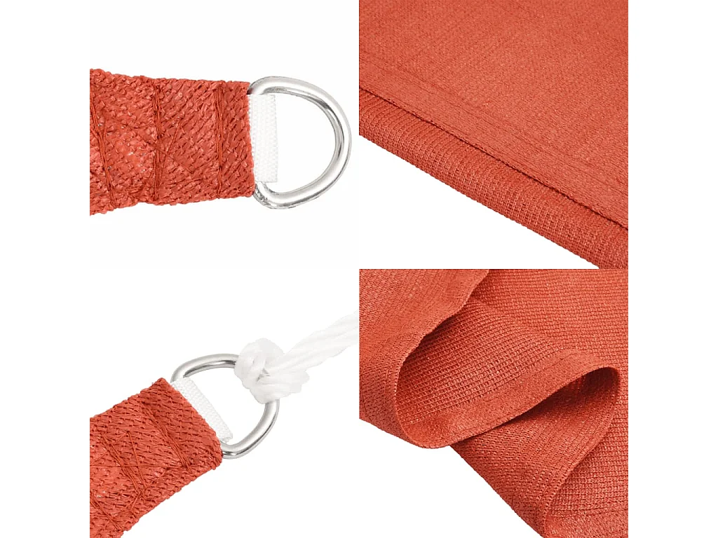 Para-sol Vela Terracota 5x7m PEAD - Proteção Solar Elegante e Durável