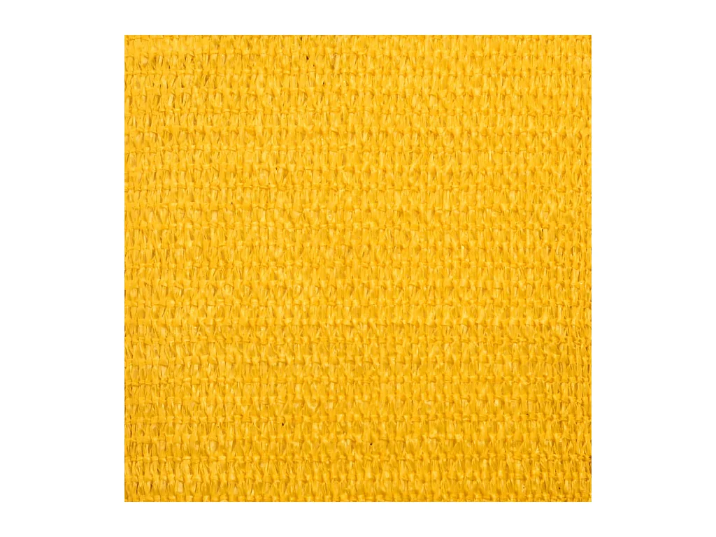 Toldo de vela rectangular HDPE amarillo 160 g/m² 4x5 m