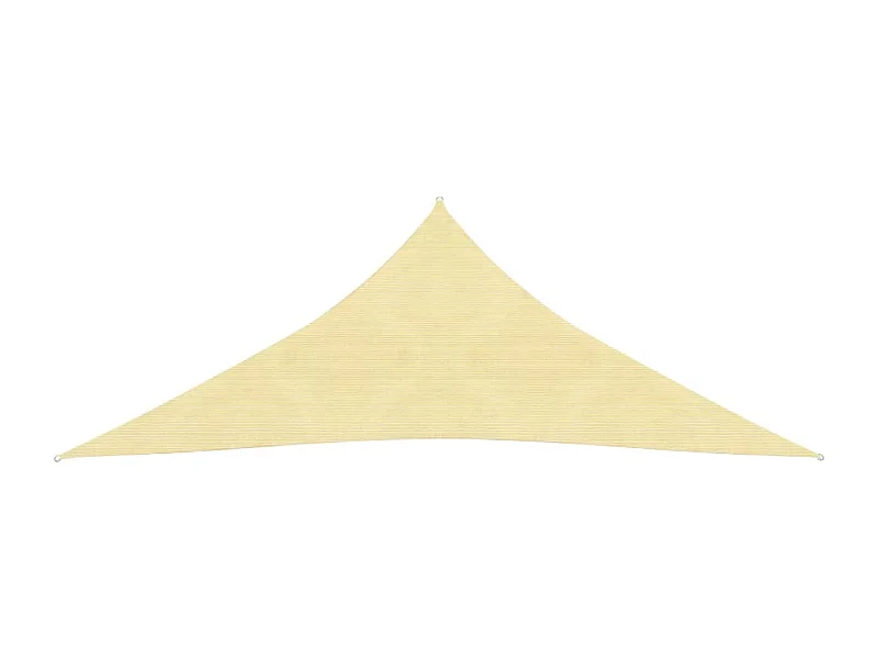 Sonnensegel HDPE Dreieckig 3,6x3,6x3,6 m Beige