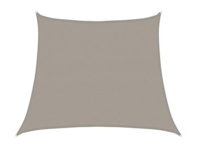 Toldo de vela trapecio HDPE gris claro 160 g/m² 3/4x3 m