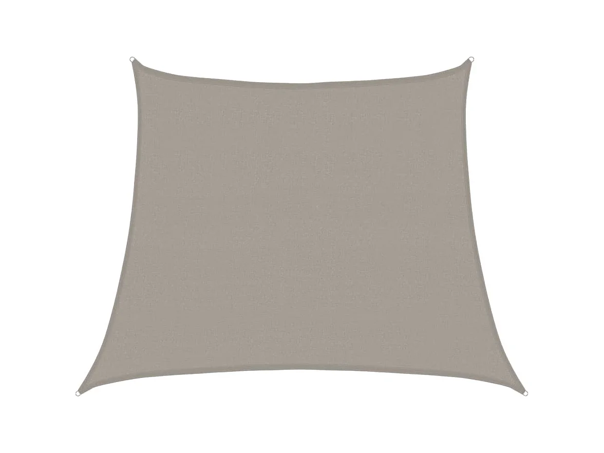 Toldo de vela trapecio HDPE gris claro 160 g/m² 3/4x3 m