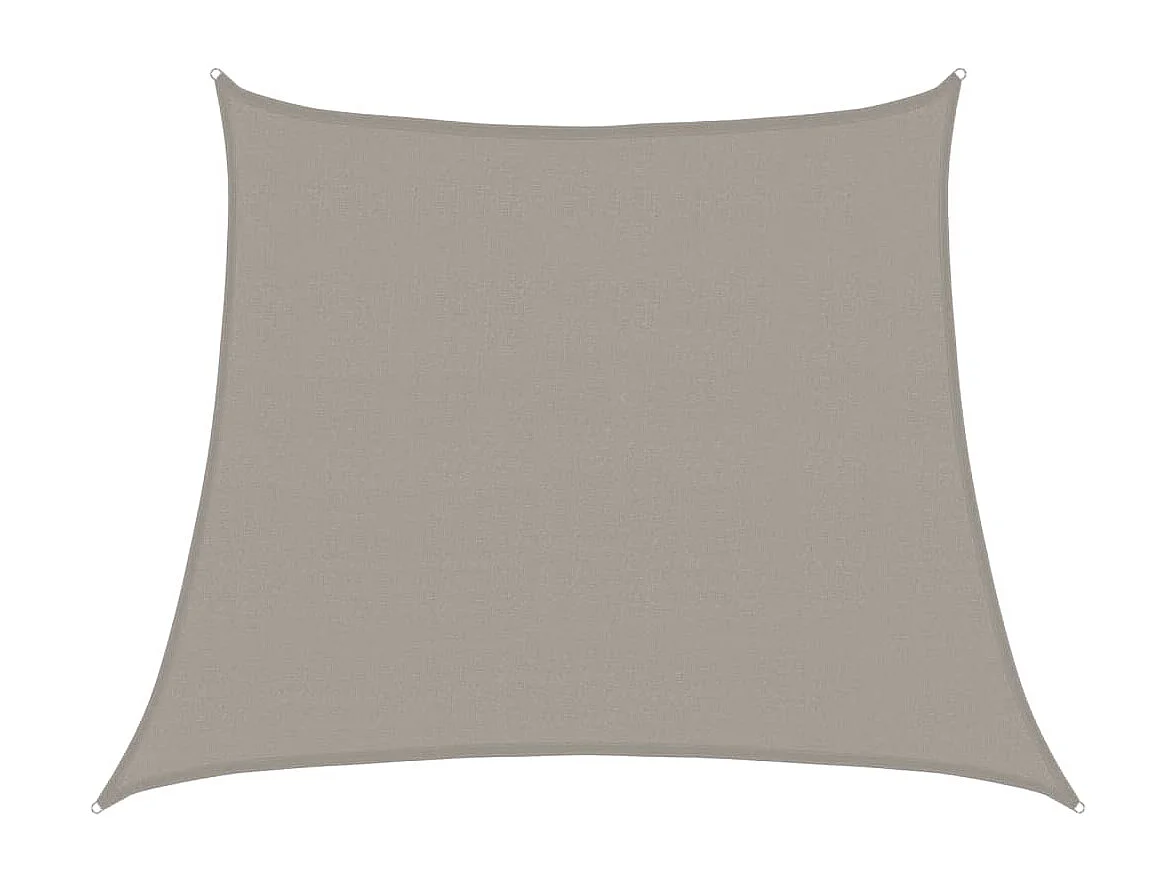 Toldo de vela trapecio HDPE gris claro 160 g/m² 3/4x3 m
