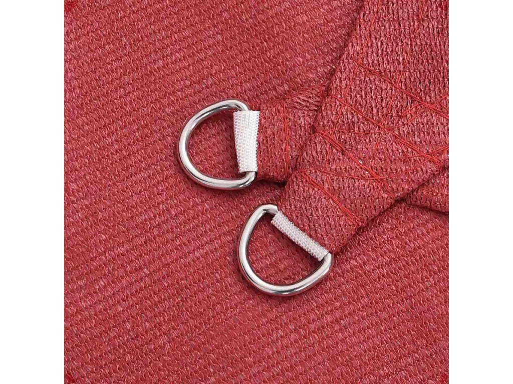 Para-sol Estilo Vela Vermelho 5x6m em PEAD - Proteção Solar Ideal