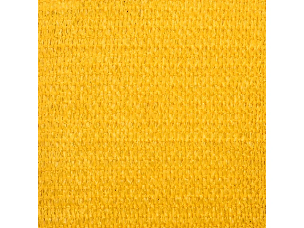 Toldo de vela rectangular HDPE amarillo 160 g/m² 5x6 m