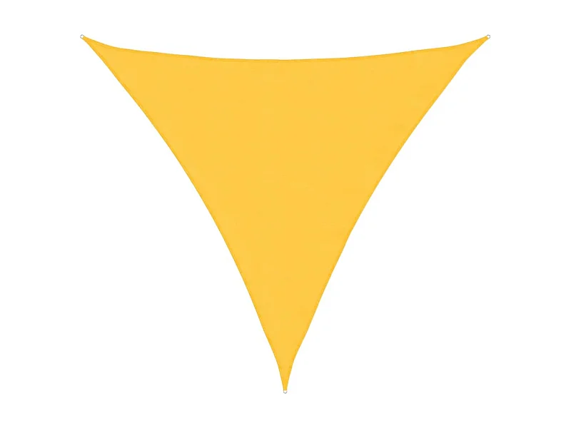 Toldo de vela triangular tela Oxford amarillo 6x6x6 m