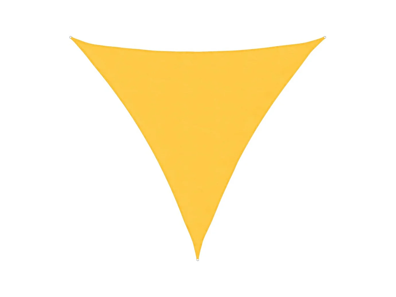Toldo de vela triangular tela Oxford amarillo 6x6x6 m