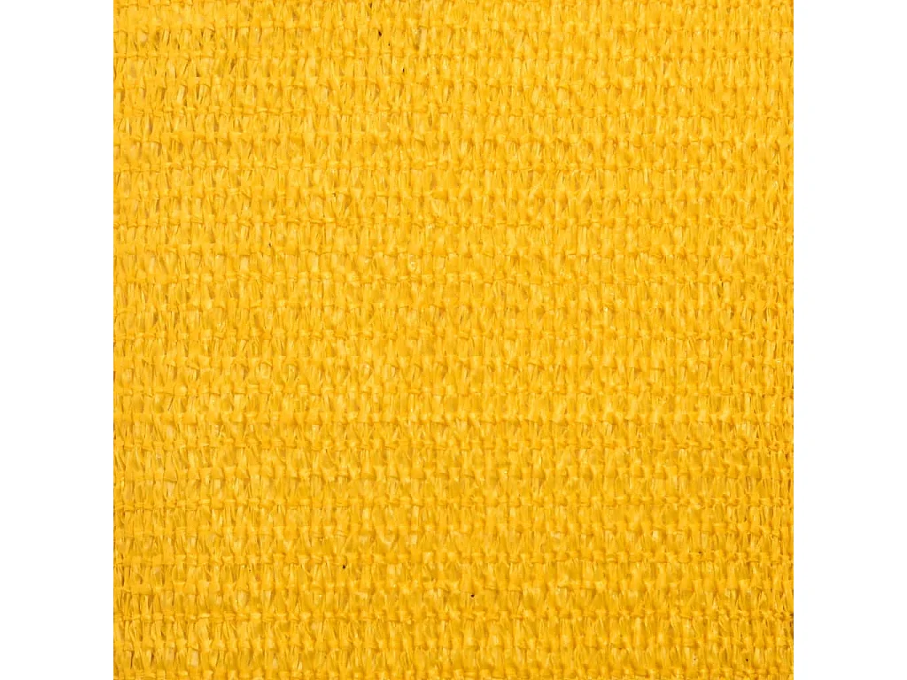 Para-sol quadrado amarelo 5x5m em PEAD resistente a UV