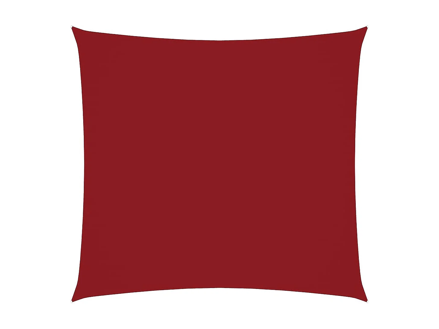 Toldo de vela cuadrado tela Oxford rojo 2x2 m