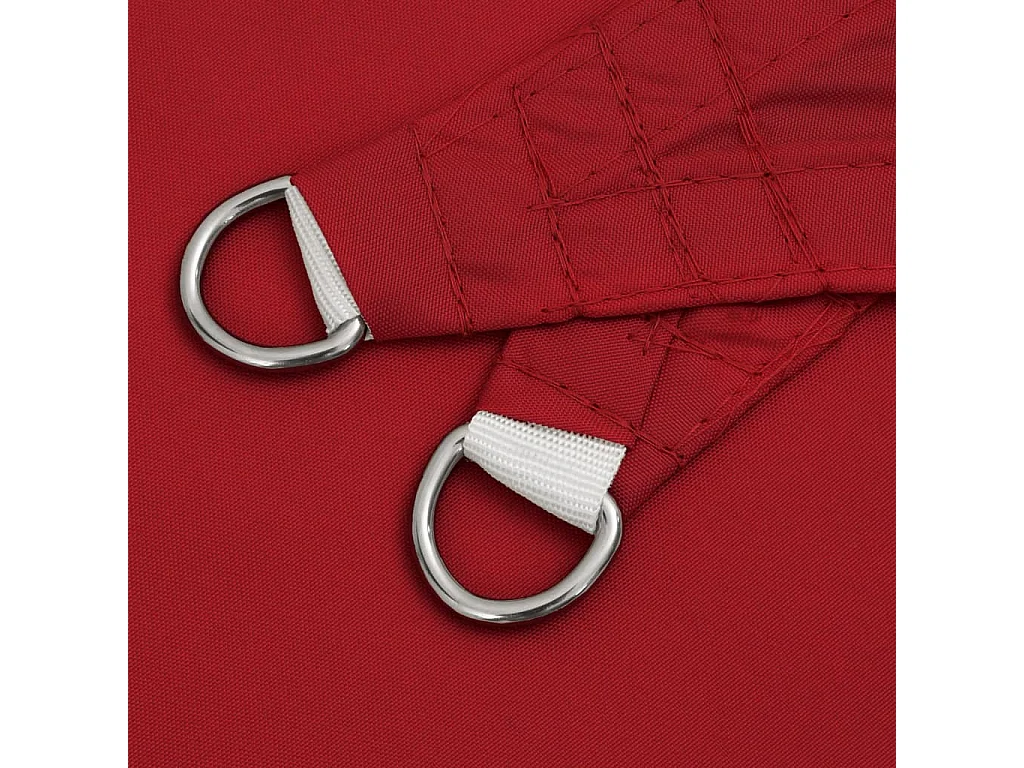 Toldo de vela cuadrado tela Oxford rojo 2x2 m