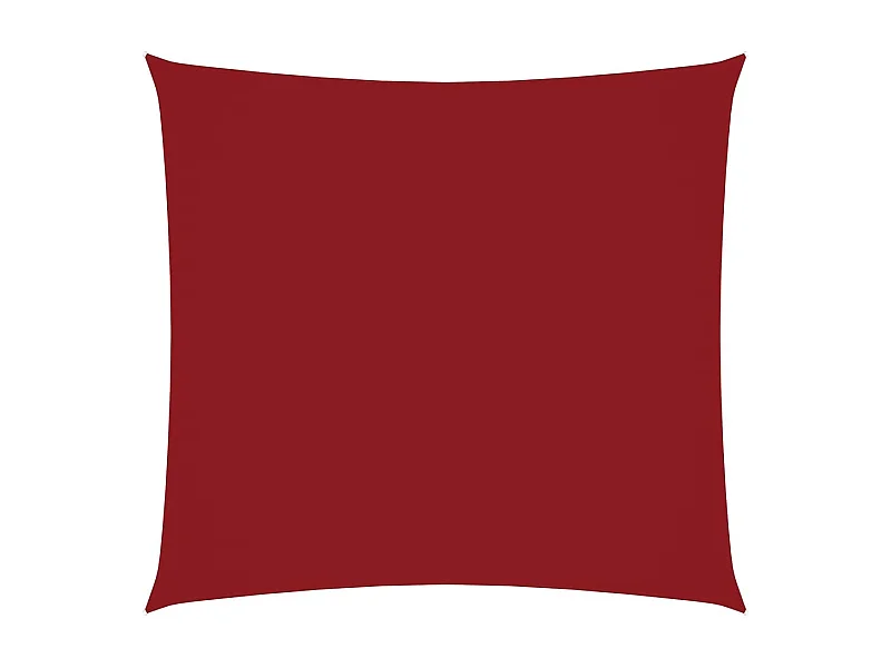 Toldo de vela cuadrado tela Oxford rojo 2x2 m