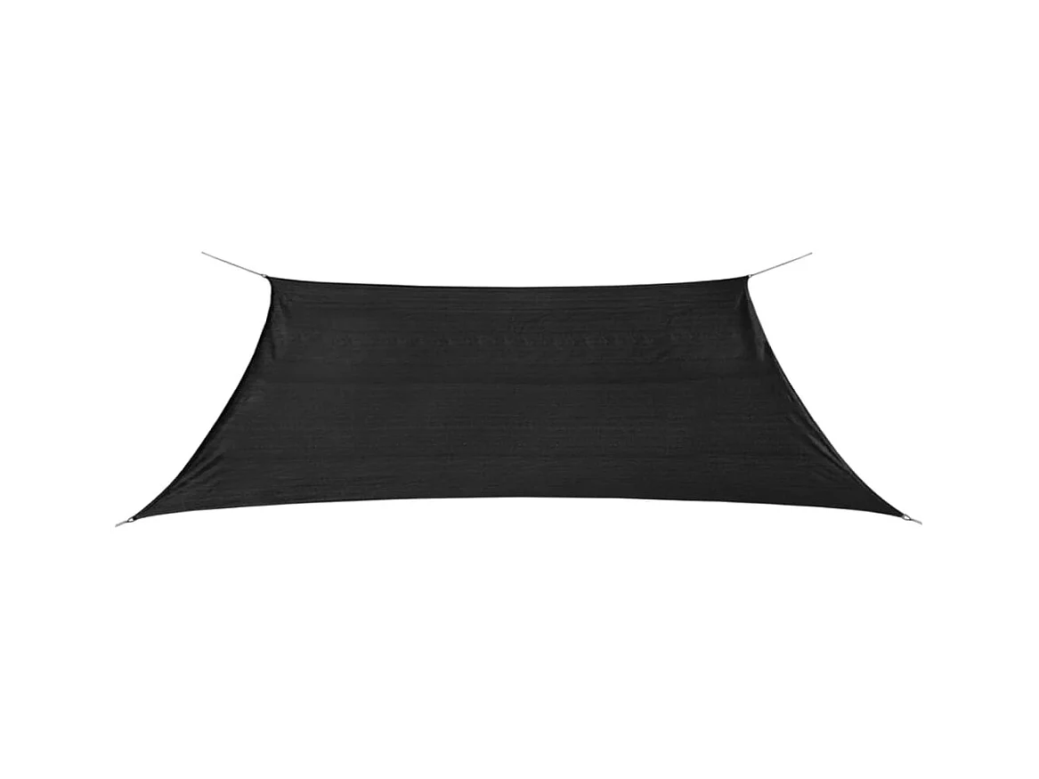 Sonnensegel HDPE Rechteckig 2x4 m Anthrazit