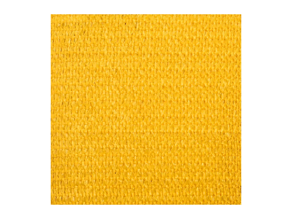 Toldo de vela cuadrado HDPE amarillo 160 g/m² 4x4 m