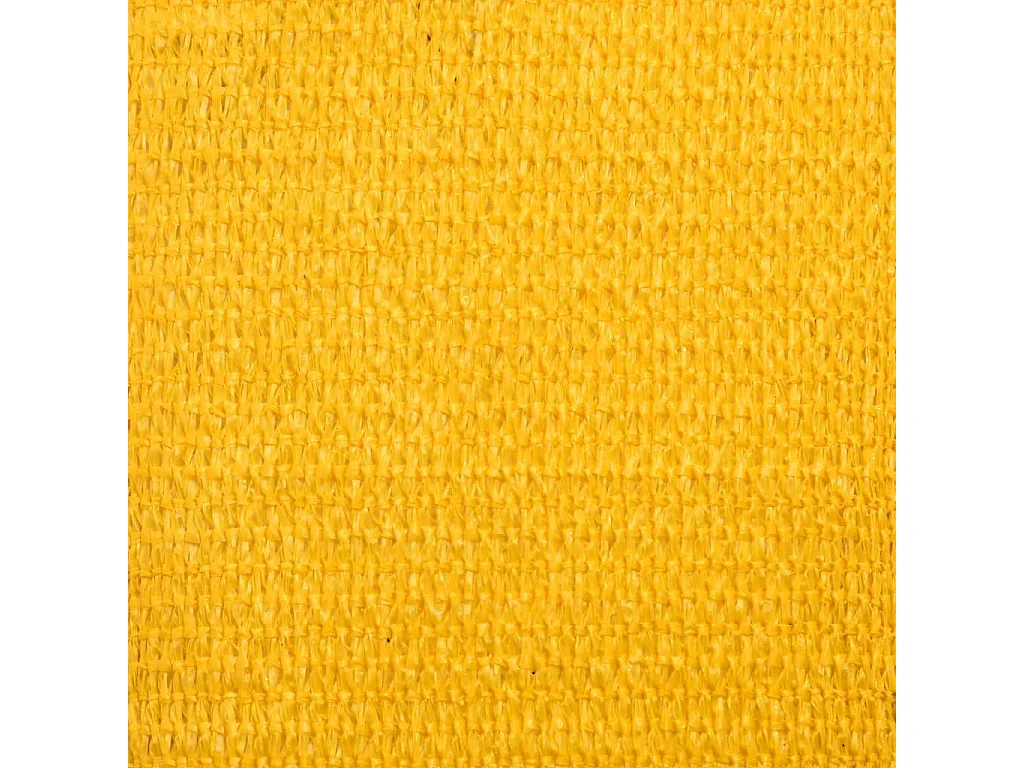 Para-sol retangular 5x8m em PEAD amarelo para proteção solar