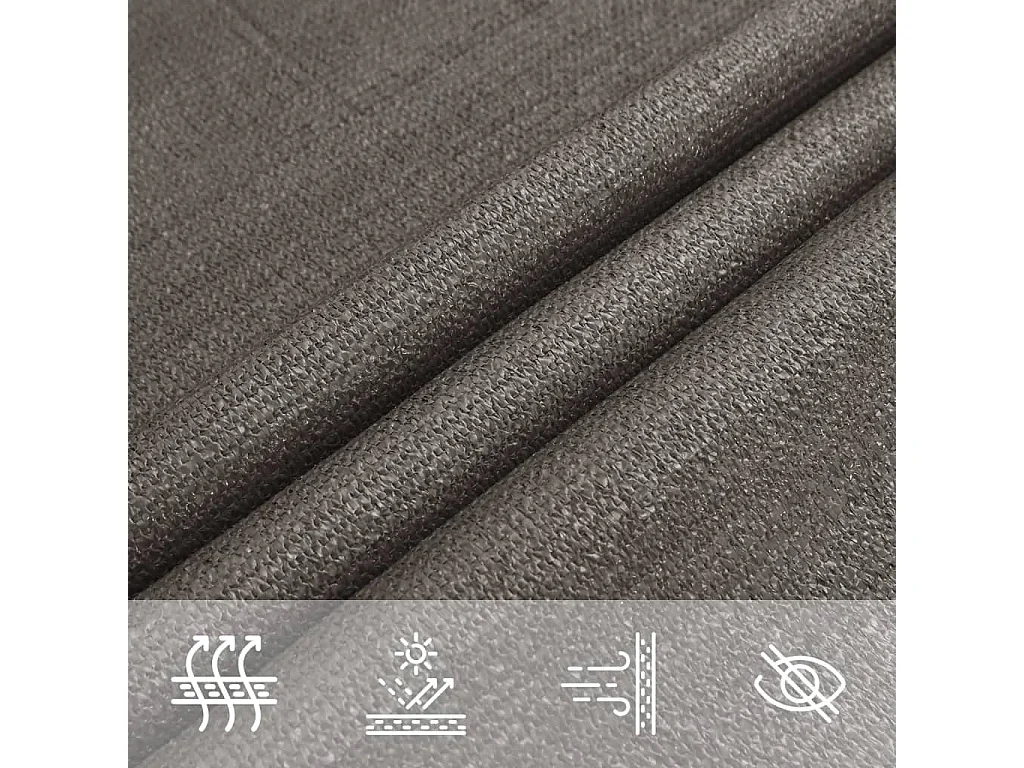 Sonnensegel HDPE Dreieckig 5x5x5 m Anthrazit