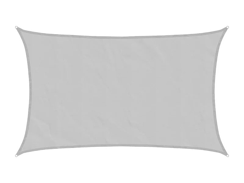 Toldo de vela poliéster oxford 100% gris claro 8x5 m