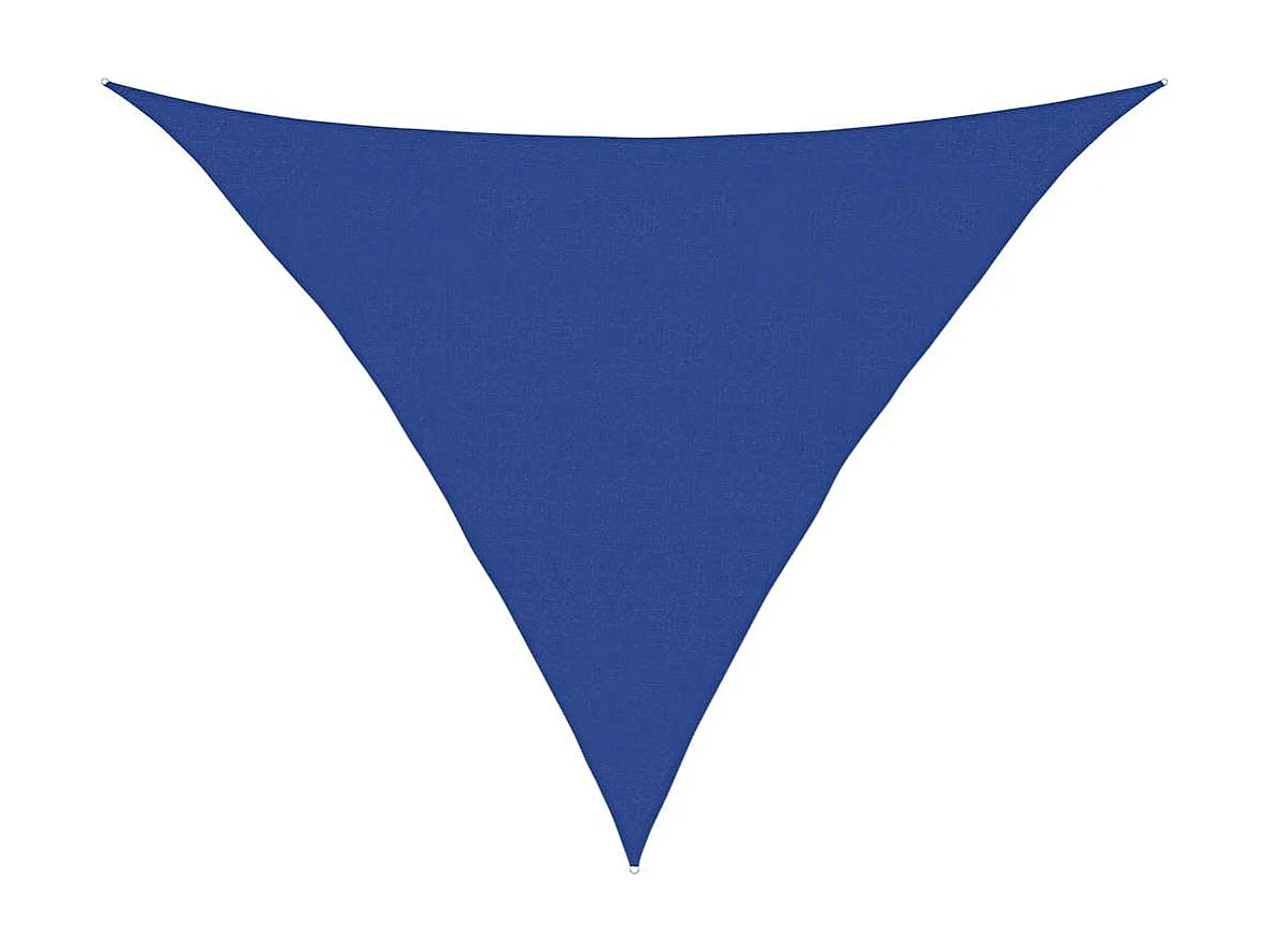 Para-sol Triangular Azul 5x5x6 m em PEAD - Alta Durabilidade e Proteção UV