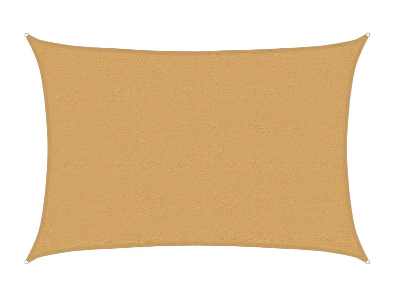 Toldo de vela rectangular HDPE arena 160 g/m² 2,5x4 m