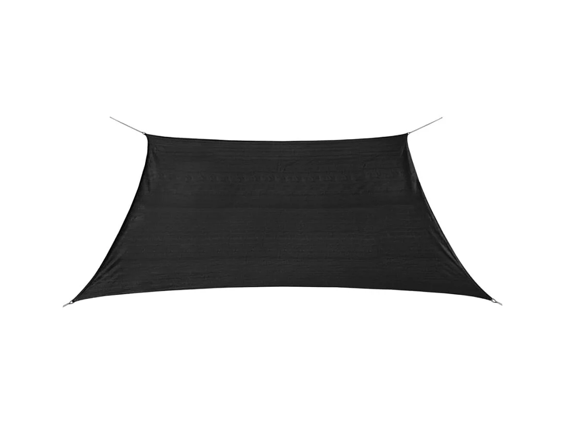 Sonnensegel HDPE Quadrat 3,6x3,6 m Anthrazit