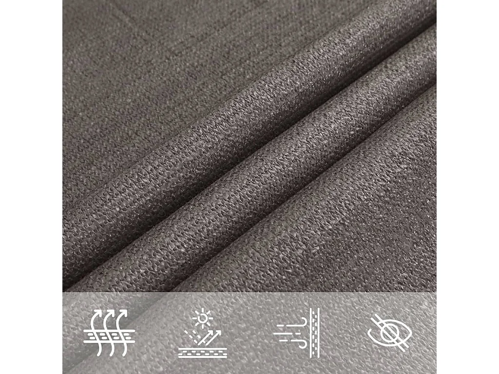 Sonnensegel HDPE Quadrat 3,6x3,6 m Anthrazit